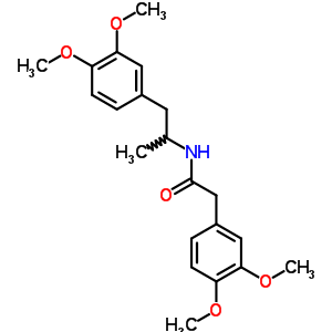 2-(3,4-Dimethoxyphenyl)-n-(2-(3,4-dimethoxyphenyl)-1-methylethyl)acetamide Structure,3979-57-5Structure