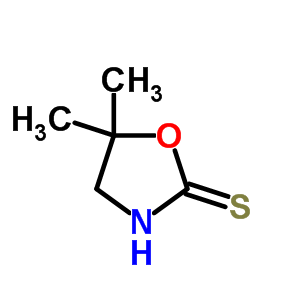 2-Oxazolidinethione, 5,5-dimethyl- Structure,3980-52-7Structure