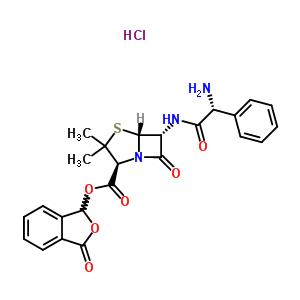 Talampicillin hydrochloride Structure,39878-70-1Structure