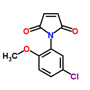 1-(5-Chloro-2-methoxy-phenyl)-pyrrole-2,5-dione Structure,39900-81-7Structure