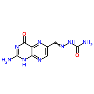 Hydrazinecarboxamide,2-[(2-amino-3,4-dihydro-4-oxo-6-pteridinyl)methylene]- Structure,39909-07-4Structure