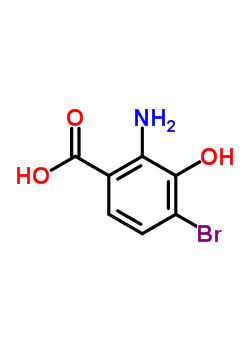 4-Bromo-3-hydroxyanthranilic acid Structure,39978-92-2Structure