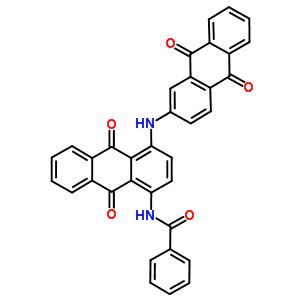 Benzamide, n-[4-[ (9,10-dihydro-9,10-dioxo-2-anthracenyl)amino]-9, 10-dihydro-9,10-dioxo-1-anthracenyl]- Structure,4003-36-5Structure