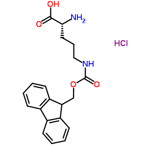 N<sup>5</sup>-[(9h-fluoren-9-ylmethoxy)carbonyl]-d-ornithine hydrochloride (1:1) Structure,400746-61-4Structure