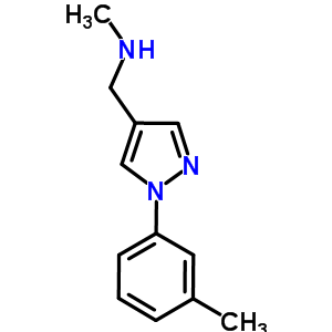 N-methyl-n-{[1-(3-methylphenyl)-1H-pyrazol-4-yl]methyl}amine hydrochloride Structure,400756-89-0Structure