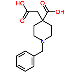 1-Benzyl-4-carboxymethyl-piperidine-4-carboxylic acid Structure,40117-92-8Structure