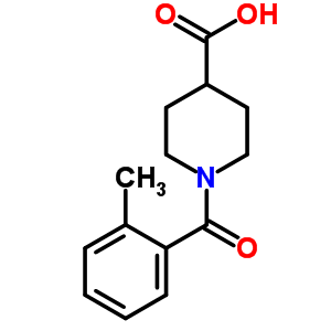 1-(2-Methyl-benzoyl)-piperidine-4-carboxylic acid Structure,401581-31-5Structure