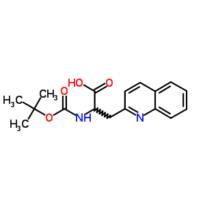 Boc-3-(2-quinolyl)-dl-ala-oh Structure,401813-49-8Structure