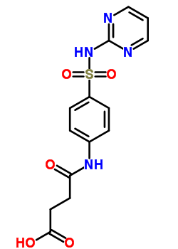 3-[[4-(Pyrimidin-2-ylsulfamoyl)phenyl]carbamoyl]propanoic acid Structure,40266-03-3Structure