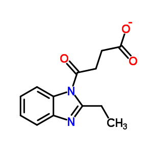 4-(2-Ethyl-benzoimidazol-1-yl)-4-oxo-butyric acid Structure,402944-83-6Structure