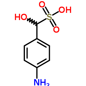 Benzenemethanesulfonic acid, 4-amino-a-hydroxy-, sodium salt (1:1) Structure,40306-78-3Structure