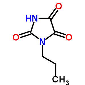 1-Propylimidazolidine-2,4,5-trione Structure,40408-38-6Structure