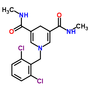 3,5-Pyridinedicarboxamide,1-[(2,6-dichlorophenyl)methyl]-1,4-dihydro-n3,n5-dimethyl- Structure,40429-30-9Structure