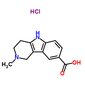 2-Methyl-2,3,4,5-tetrahydro-1h-pyrido[4,3-b]-indole-8-carboxylic acid hydrochloride Structure,40431-45-6Structure