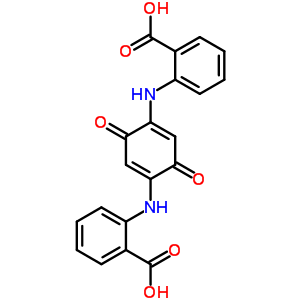 2-[[4-[(2-Carboxyphenyl)amino]-3,6-dioxo-1-cyclohexa-1,4-dienyl]amino]benzoic acid Structure,4046-39-3Structure