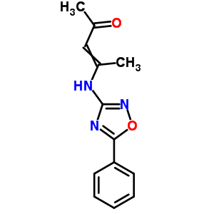 3-Penten-2-one,4-[(5-phenyl-1,2,4-oxadiazol-3-yl)amino]- Structure,40483-37-2Structure