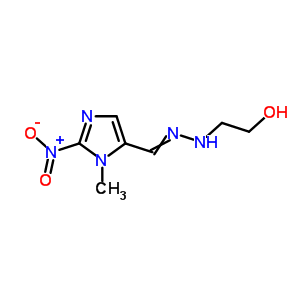 2-[2-[(3-Methyl-2-nitro-imidazol-4-yl)methylidene]hydrazinyl]ethanol Structure,40647-46-9Structure