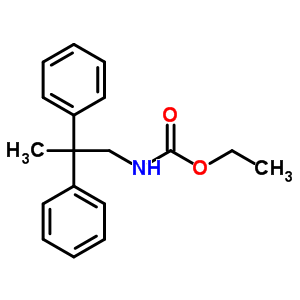 Ethyl n-(2,2-diphenylpropyl)carbamate Structure,40691-65-4Structure