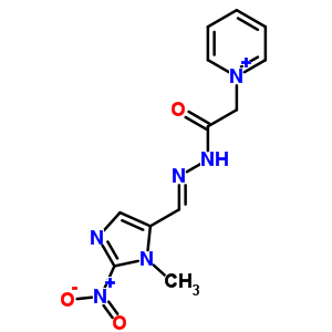 N-[(3-methyl-2-nitro-imidazol-4-yl)methylideneamino]-2-pyridin-1-yl-acetamide Structure,40698-18-8Structure