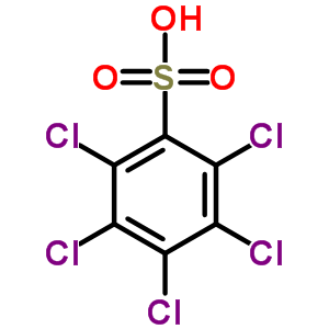 2,3,4,5,6-Pentachlorobenzenesulfonic acid Structure,40707-29-7Structure