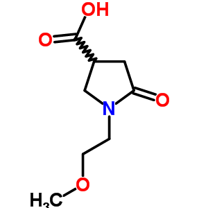 1-(2-Methoxyethyl)-5-oxo-3-pyrrolidine-carboxylic acid Structure,407634-05-3Structure