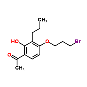 1-[4-(3-Bromopropoxy)-2-hydroxy-3-propylphenyl]ethan-1-one Structure,40786-20-7Structure