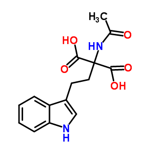 |á-Acetamino-|á-carboxy-(3-indole)-butyric acid Structure,408537-42-8Structure