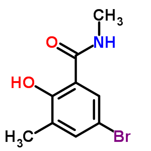 5-Bromo-2-hydroxy-n,3-dimethylbenzamide Structure,40912-87-6Structure