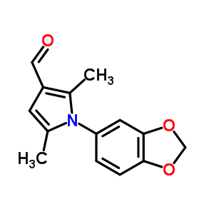 1-Benzo[1,3]dioxol-5-yl-2,5-dimethyl-1h-pyrrole-3-carbaldehyde Structure,409353-81-7Structure