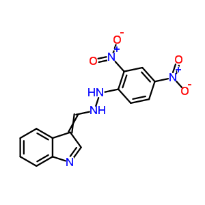 2-(2,4-Dinitrophenyl)-1-(indol-3-ylidenemethyl)hydrazine Structure,40941-43-3Structure