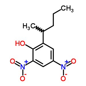 2,4-Dinitro-6-pentan-2-yl-phenol Structure,4097-36-3Structure