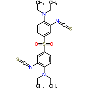 4-(4-Diethylamino-3-isothiocyanato-phenyl)sulfonyl-n,n-diethyl-2-isothiocyanato-aniline Structure,41016-23-3Structure