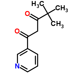 1,3-Pentanedione,4,4-dimethyl-1-(3-pyridinyl)- Structure,41070-36-4Structure