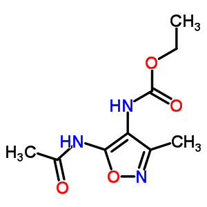 Ethyl n-(5-acetamido-3-methyl-oxazol-4-yl)carbamate Structure,41230-65-3Structure