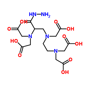 ({2-[Bis(Carboxymethyl)Amino]Ethyl}{2-[Bis(Carboxymethyl)Amino]-3-Hydrazino-3-Oxopropyl}Amino)Acetic Acid Structure,412334-17-9Structure