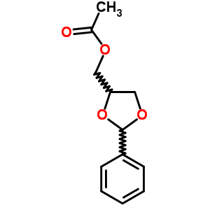 1,3-Dioxolane-4-methanol,2-phenyl-, 4-acetate Structure,4141-34-8Structure