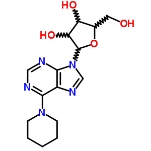 9H-purine,6-(1-piperidinyl)-9-b-d-ribofuranosyl- Structure,41552-92-5Structure