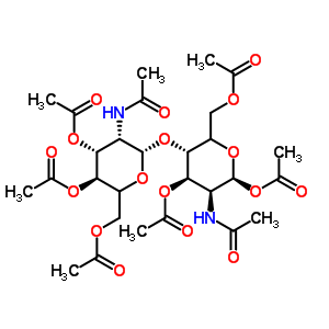 Chitobiose octaacetate Structure,41670-99-9Structure