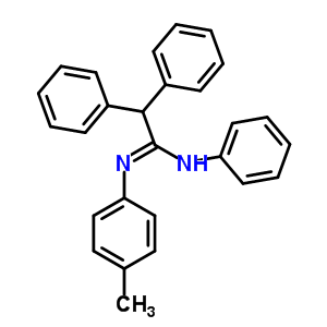 Benzeneethanimidamide,n-(4-methylphenyl)-n,a-diphenyl- Structure,4172-74-1Structure