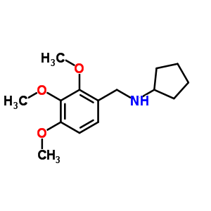 Cyclopentyl-(2,3,4-trimethoxy-benzyl)-amine Structure,418788-93-9Structure