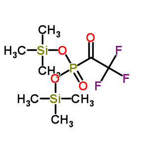 Bis(trimethylsilyl)trifluoro acetyl phosphonate Structure,41898-99-1Structure