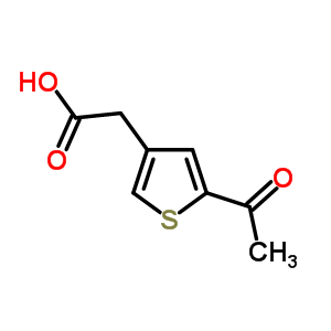 2-(5-Acetylthiophen-3-yl)acetic acid Structure,41908-06-9Structure