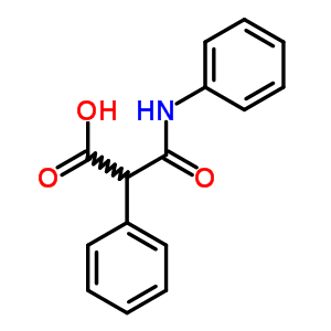 Benzeneacetic acid, a-[(phenylamino)carbonyl]- Structure,41951-10-4Structure