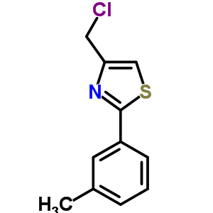 4-(Chloromethyl)-2-(3-methylphenyl)-1,3-thiazole Structure,41963-17-1Structure