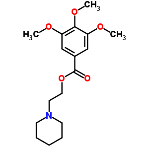 2-(1-Piperidyl)ethyl 3,4,5-trimethoxybenzoate Structure,42013-41-2Structure