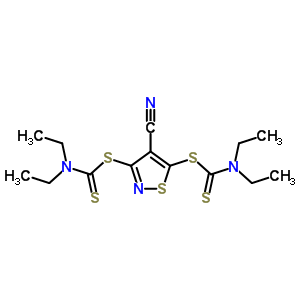 1-[4-Cyano-3-(diethylthiocarbamoylsulfanyl)thiazol-5-yl]sulfanyl-n,n-diethyl-methanethioamide Structure,42207-85-2Structure