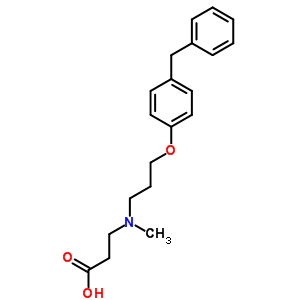 N-[3-(4-Benzylphenoxy)Propyl]-N-Methyl-beta-Alanine Structure,423169-68-0Structure