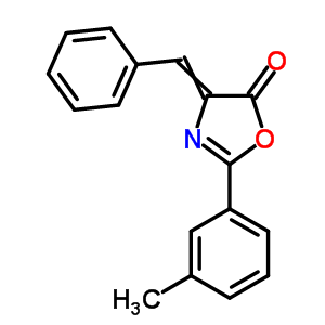 4-Benzylidene-2-(3-methylphenyl)-1,3-oxazol-5-one Structure,42344-21-8Structure