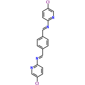 N-(5-chloropyridin-2-yl)-1-[4-[(5-chloropyridin-2-yl)iminomethyl]phenyl]methanimine Structure,42365-94-6Structure