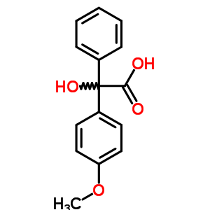 Hydroxy-(4-methoxy-phenyl)-phenyl-acetic acid Structure,4237-50-7Structure